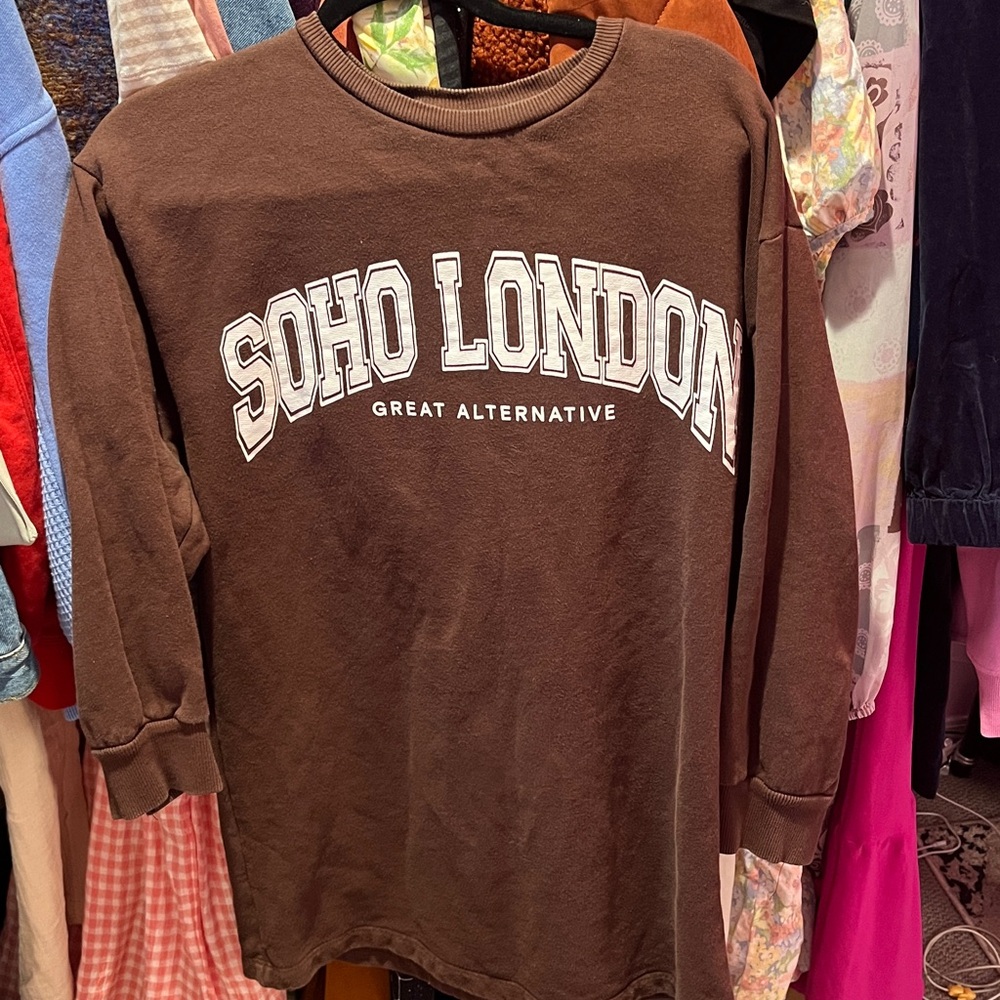 Brown Graphic Sweater